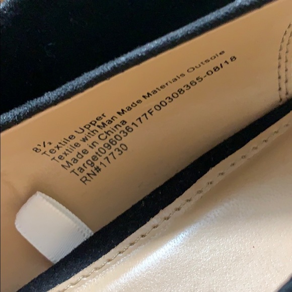 A New Day black pointed toe suede pumps - Picture 5 of 6